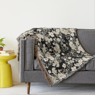 Couverture Fleurs florales Fleurs sauvages Feuilles Arrière -