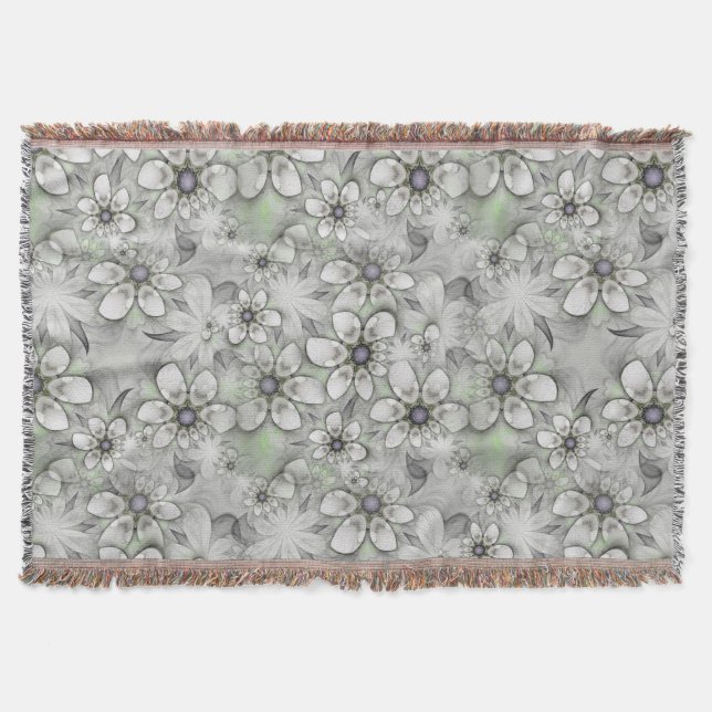 Couverture Fleurs fractales sans couture motif I + vos idées (Devant)