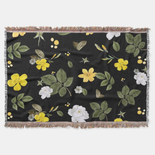 Couverture Fleurs jaunes et roses blanches 2