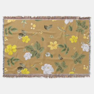 Couverture Fleurs jaunes et roses blanches 4
