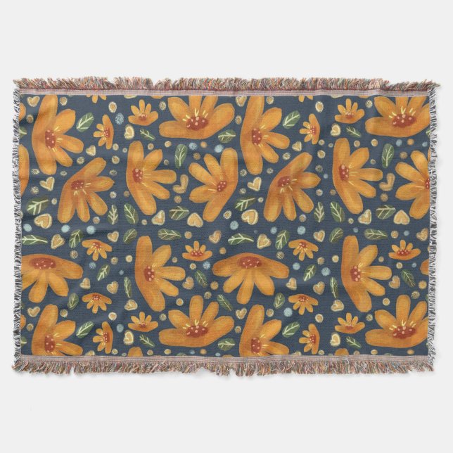 Couverture Fleurs Luxe Jaunes (Devant)