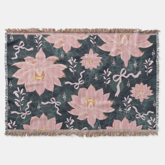 Couverture Fleurs magiques avec motif pailleté  (Devant)