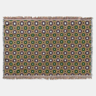 Couverture Fleurs Mandala Orange En Floraison Jeter Blanket