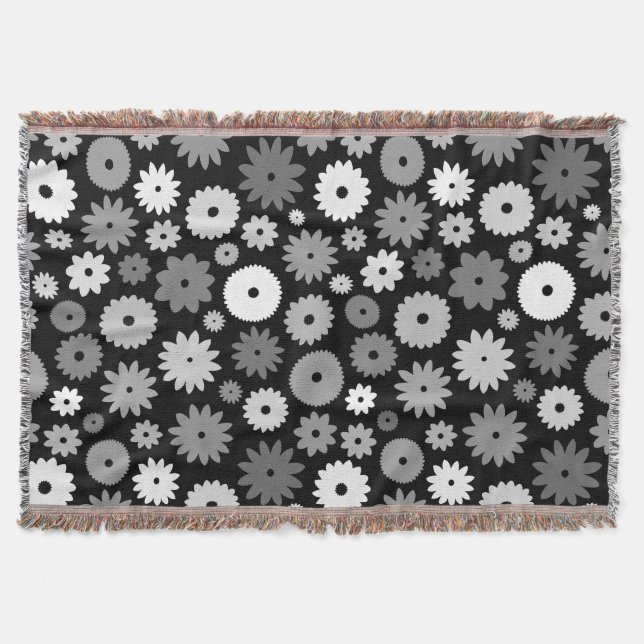 Couverture Fleurs monochromes grand motif (Devant)