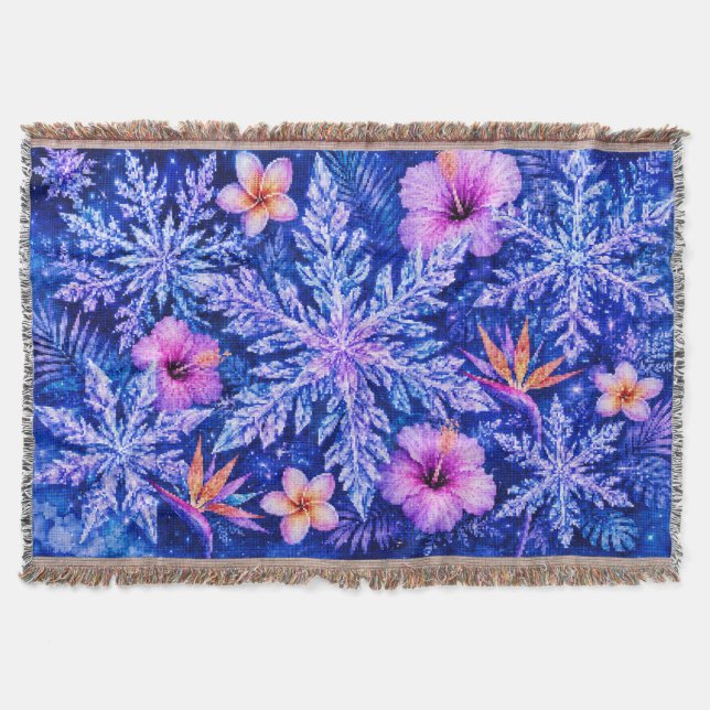 Couverture Flocons de neige hivernaux tropicaux (Devant)