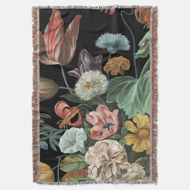 Couverture Floral baroque - Bouquet de fleurs (devant Vertical)