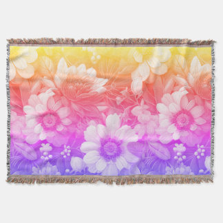 Couverture floral Couchette à lancer
