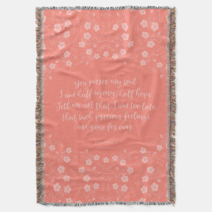 Couverture Floral Jane Austen Persuasion Lettre d'amour Citat