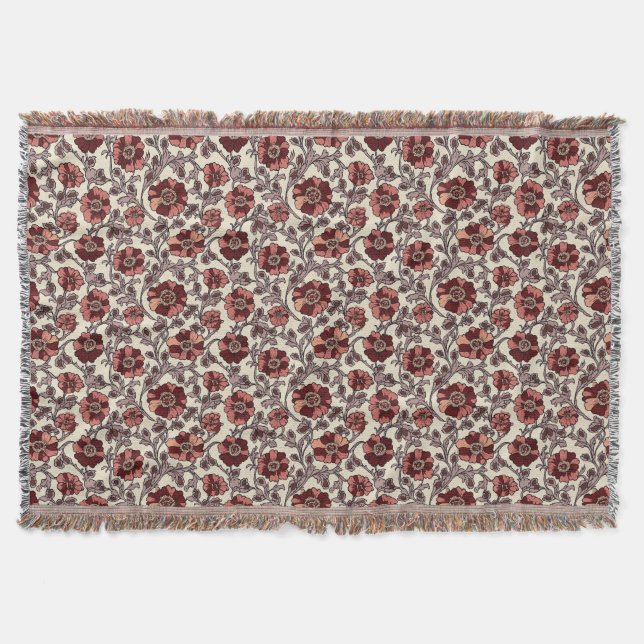 Couverture Floral rose et rouge (Devant)