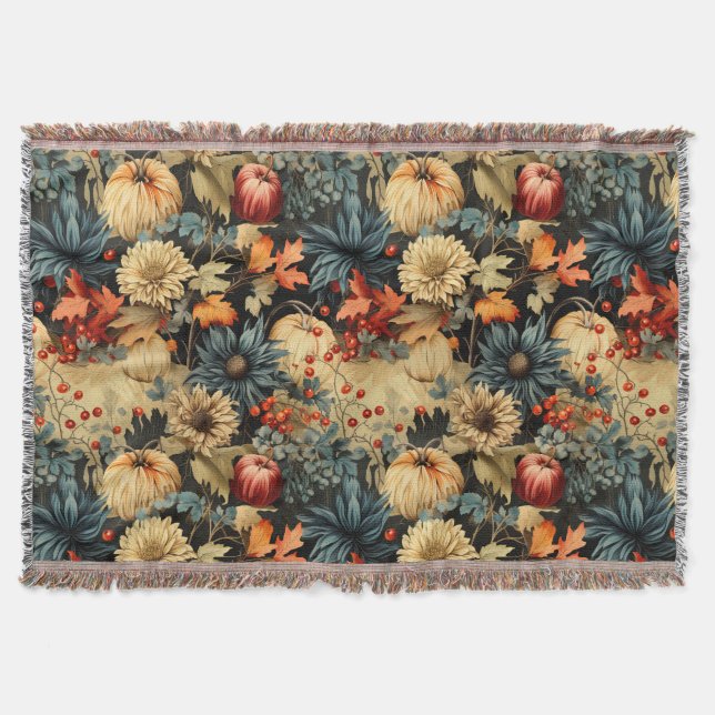 Couverture Floral Thanksgiving Motif Vintage (12) (Devant)