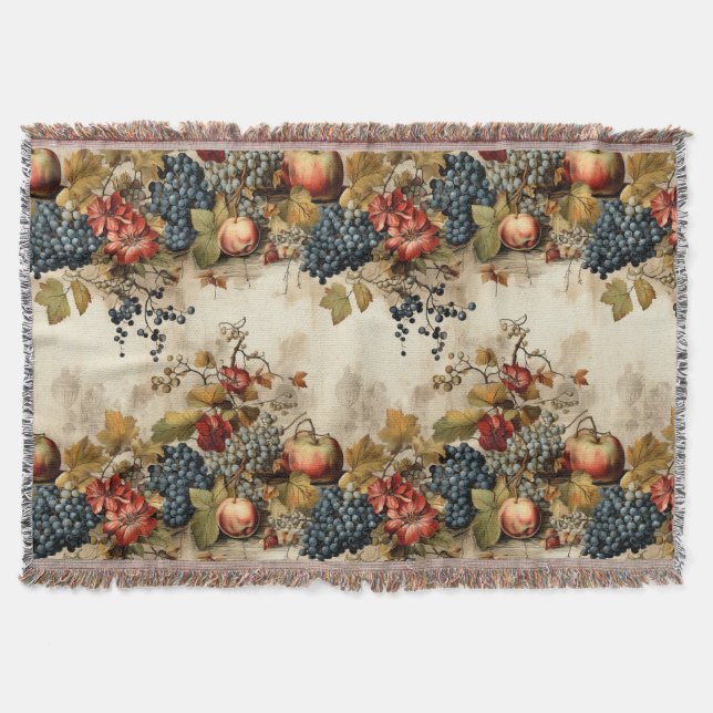 Couverture Floral Thanksgiving Motif Vintage (9) (Devant)