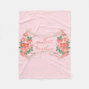 Couverture florale d'ouatine païenne athée