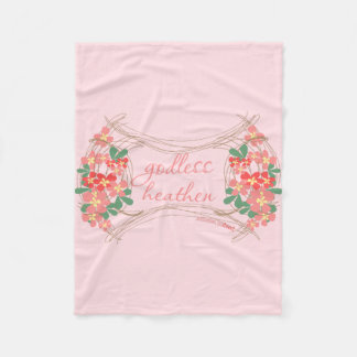 Couverture florale d'ouatine païenne athée