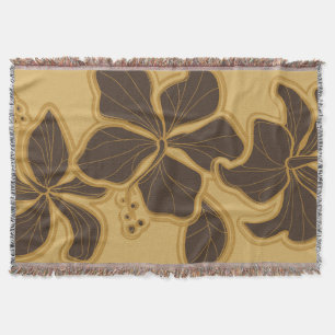 Couverture florale hawaïenne de jet de ketmie de