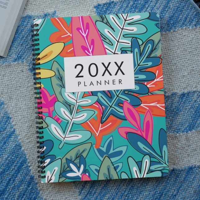 Couverture florale moderne hebdomadaire et mensuel (Créateur téléchargé)