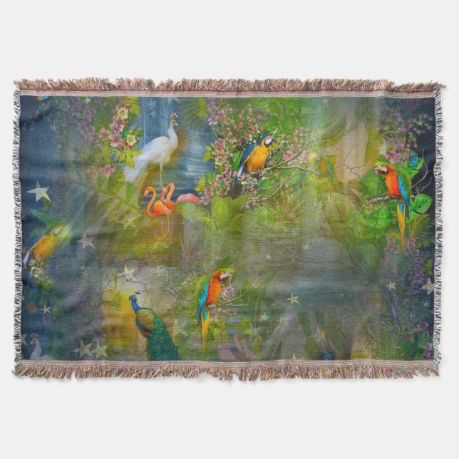 Couverture Flore tropicale Paradis & Parrots (Devant)