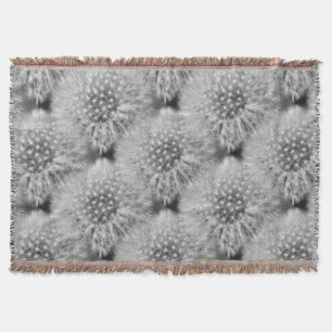 Couverture Fluffy Dandelion Flower Nature Motif