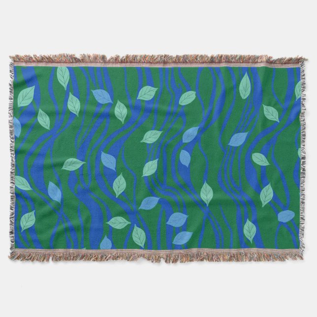 Couverture Flux Élémentaire Émeraude Vert Bleu Cobalt avec Fe (Devant)