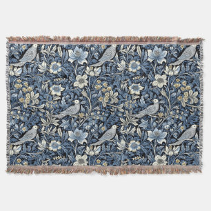 Couverture Fond d'écran Motif William Morris Blue Foliage