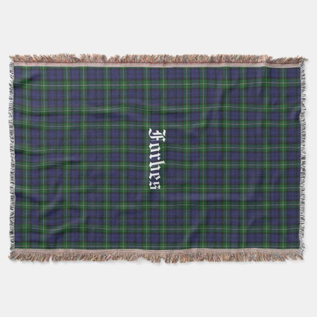Couverture Forbes Clan Tartan Plaid Cube À Jeu Personnalisé (Devant)
