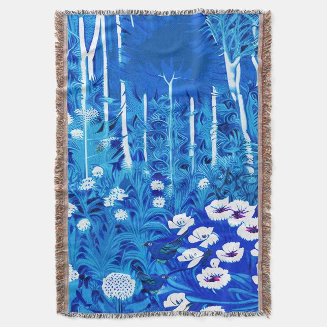 Couverture Forêt d'Imaginaires avec fleurs et oiseaux (devant Vertical)