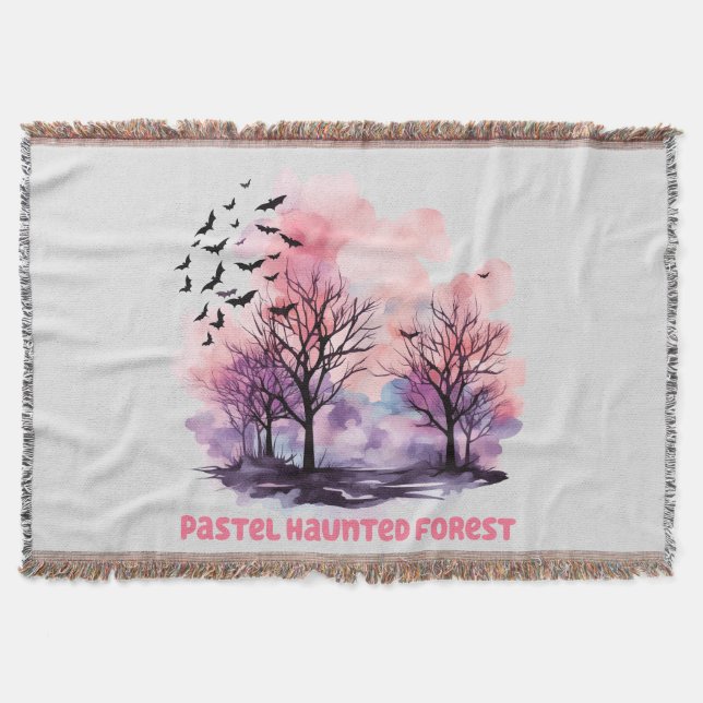 Couverture Forêt hôtelière Pastel (Devant)