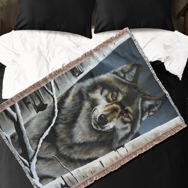 Couverture Forêt mystique de bouleaux aux loups alpha en hive (Créateur téléchargé)