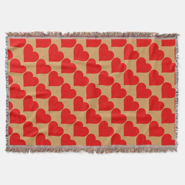 Couverture Forme de cœur rouge amour classique minimalisme (Devant)