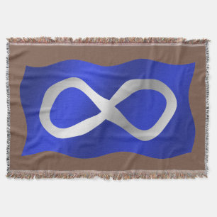 Couverture Forme de drapeau des Métis Premières nations Jeter
