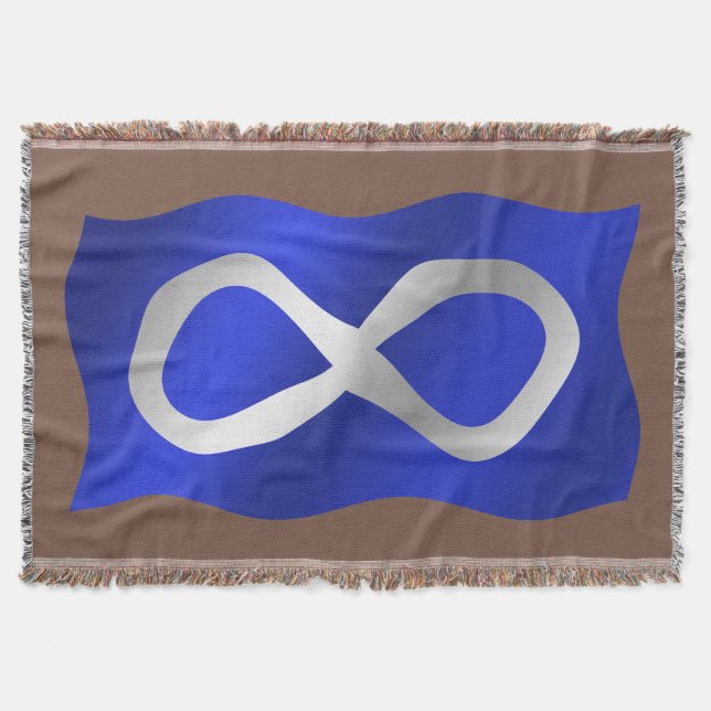 Couverture Forme de drapeau des Métis Premières nations Jeter (Devant)