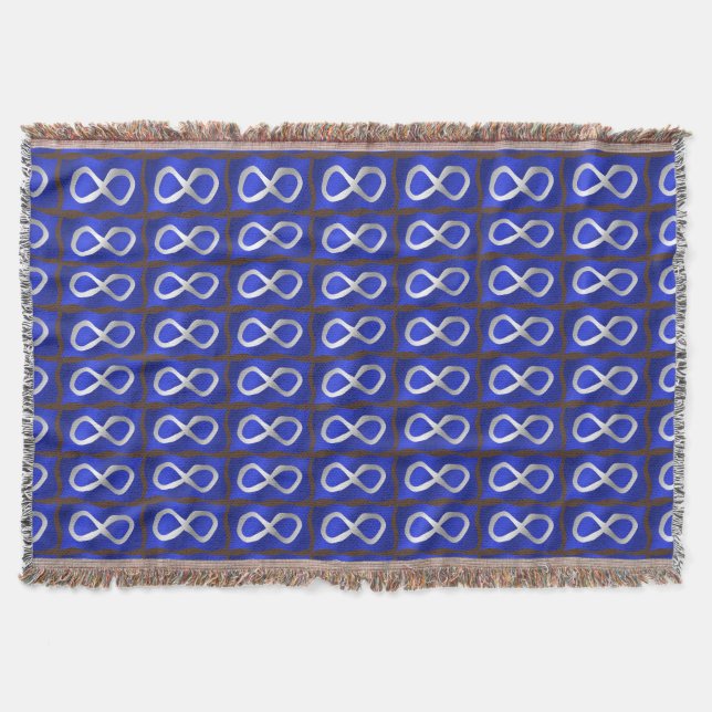 Couverture Forme de drapeau des Métis Premières nations Jeter (Devant)