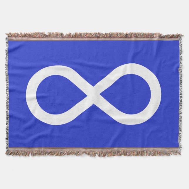 Couverture Forme de drapeau des Métis Premières nations Jeter (Devant)