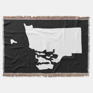 Couverture Forme de l'île de Rhode noir et blanc
