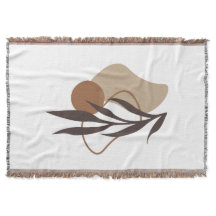 Formes de Plante Boho Abstrait moderne Art