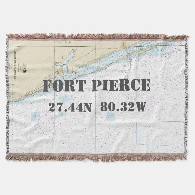 Couverture Fort Pierce Hometown Latitude Longitude Nautique (Devant)