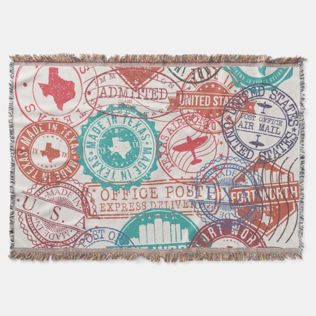 Couverture Fort Worth Texas : timbres de voyage. (Devant)