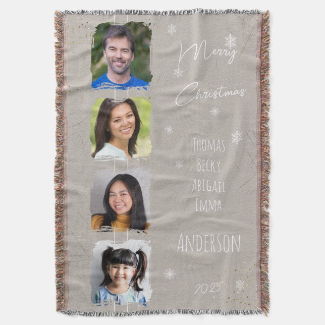 Couverture Four Photos Family Names Grey Keepsake (devant Vertical)