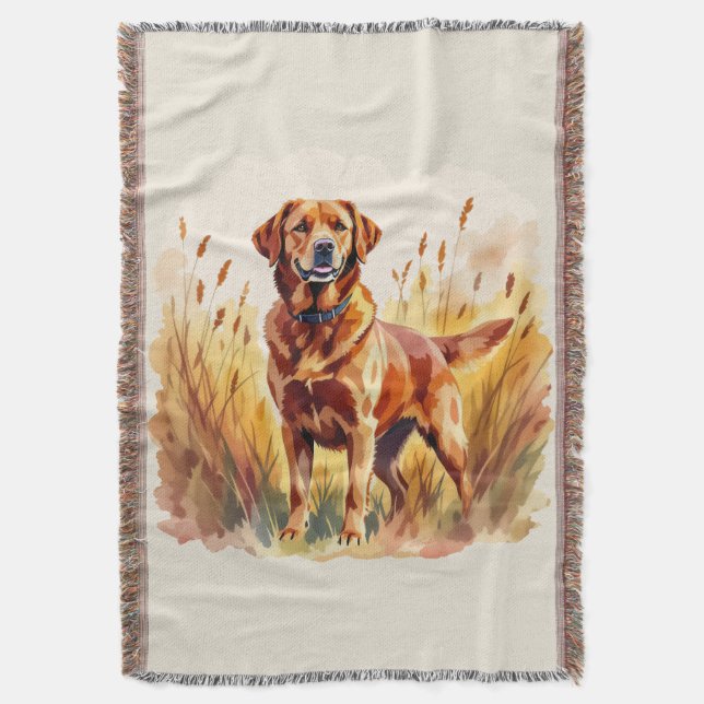 Couverture Fox Red Labrador Retriever Dog (devant Vertical)