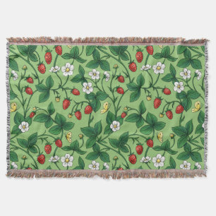 Couverture Fraises sauvages rouge/jaune/vert/