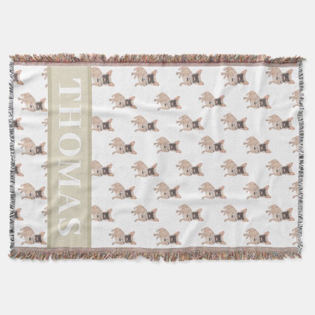 Couverture Frenchie personnalisé (masqué)  (Devant)