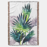 Frondes crépusculaires de paume de paumes