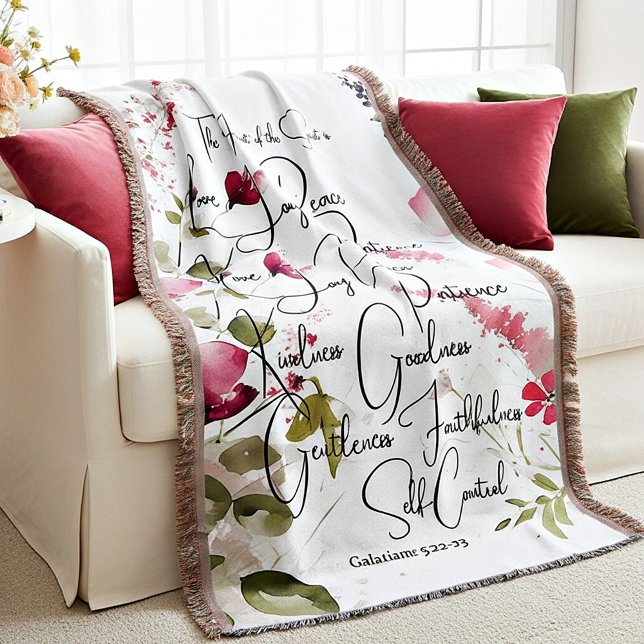 Couverture Fruit de l'Esprit floral rose (Créateur téléchargé)