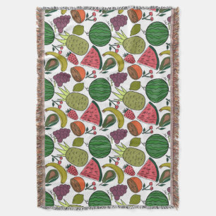Couverture Fruit motif transparent motif de surface de frui