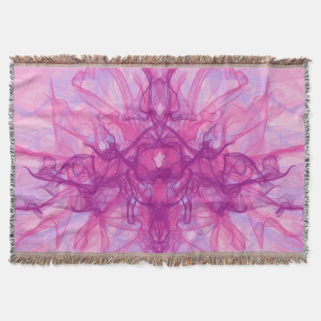 Couverture FUMÉE ROSE - Art fractal moderne et abstrait - (Devant)