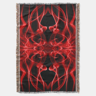 Couverture Fumée rouge minimaliste symétrique noir