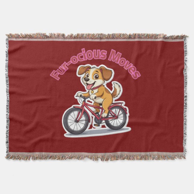 Couverture **Funny Cycling Dog – Cute Dog Riding a Bicycle Il (Devant)
