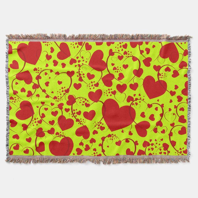 Couverture Funny Heart Motif V + votre couleur arrière - plan (Devant)