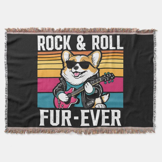 Couverture Fur-Ever Rock & Roll With A Rockin Corgi (Devant)