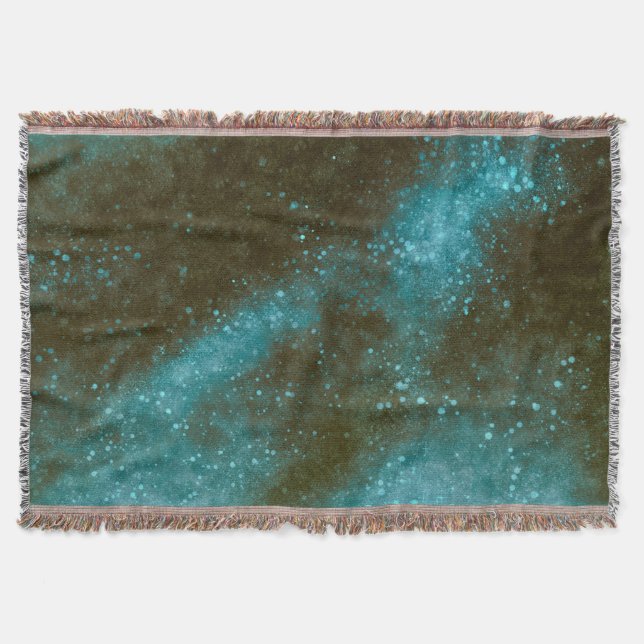 Couverture Galaxie verte scintillante abstraite (Devant)