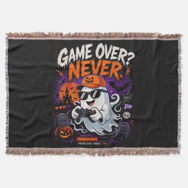 Couverture Game Over N'est Jamais Drôle Gamer Fantôme Hallowe (Devant)
